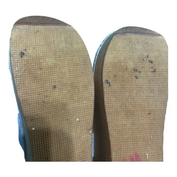 Slate Blue suede Sanita Clogs - Picture 5 of 8